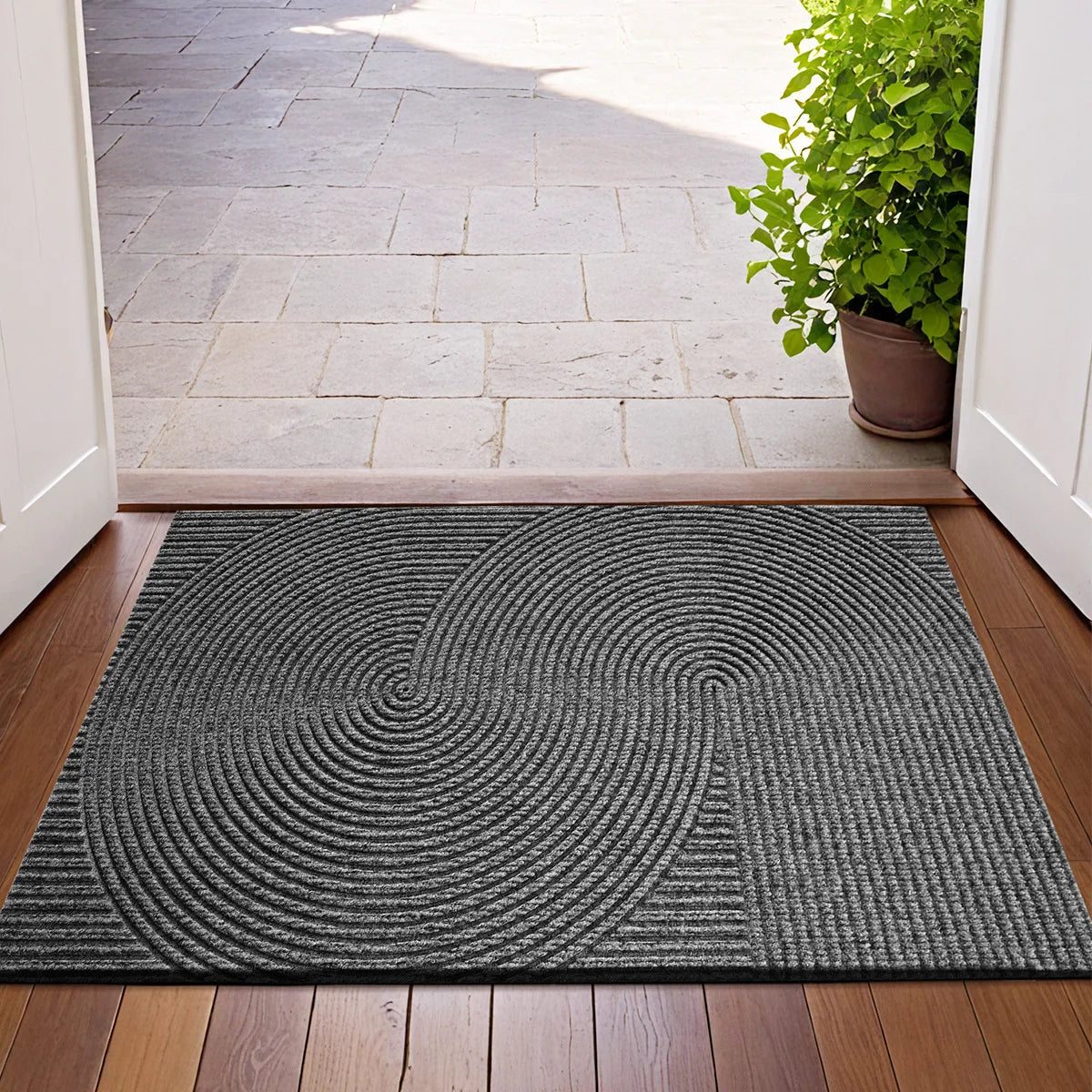 3D Groove Polyester Doormat
