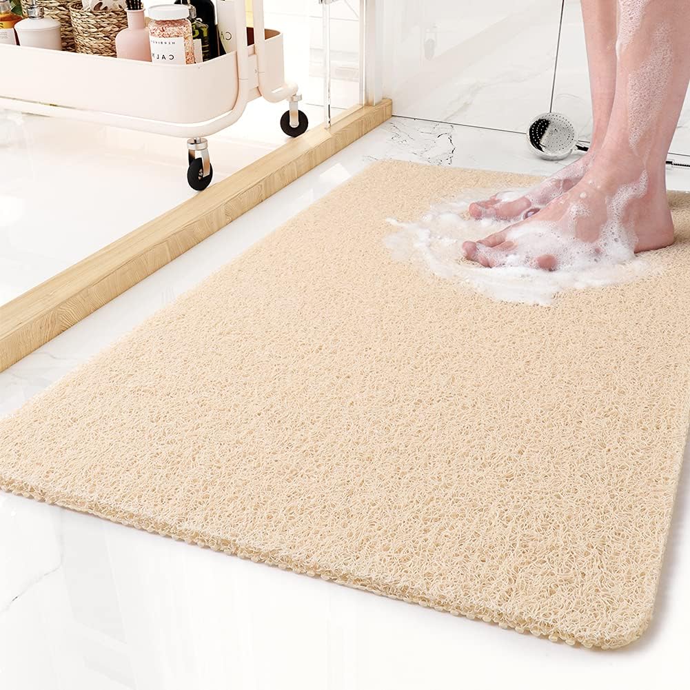 Loofah-Style Non-Slip Shower Mat