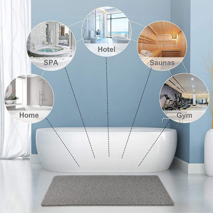 Loofah-Style Non-Slip Shower Mat