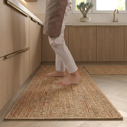 Minimalist Linear Kitchen Mat Set