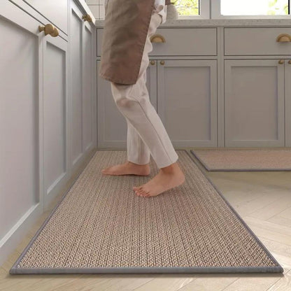 Minimalist Linear Kitchen Mat Set