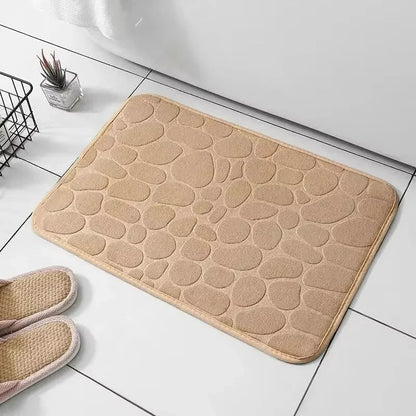 Pebble Embossed Memory Foam Bath Mat