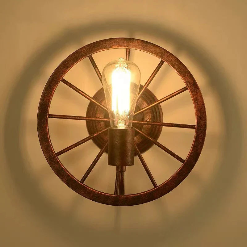 Radial Wheel Wall Light