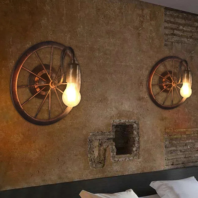 Radial Wheel Wall Light