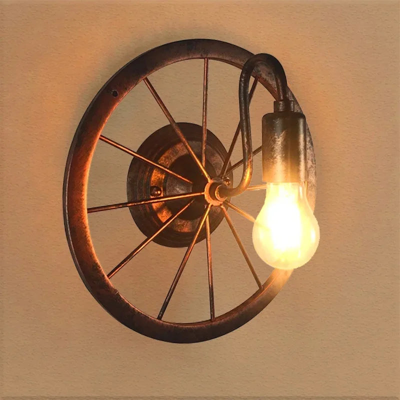 Radial Wheel Wall Light