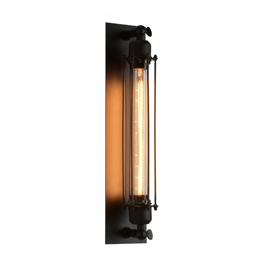 Vintage Tube Cage Wall Sconce