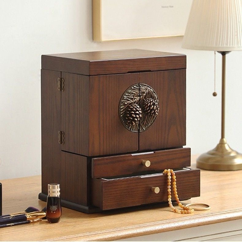 Walnut Jewellery and Vanity Chest
