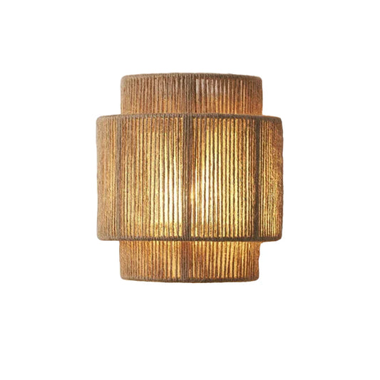 Woven Rattan Wall Light